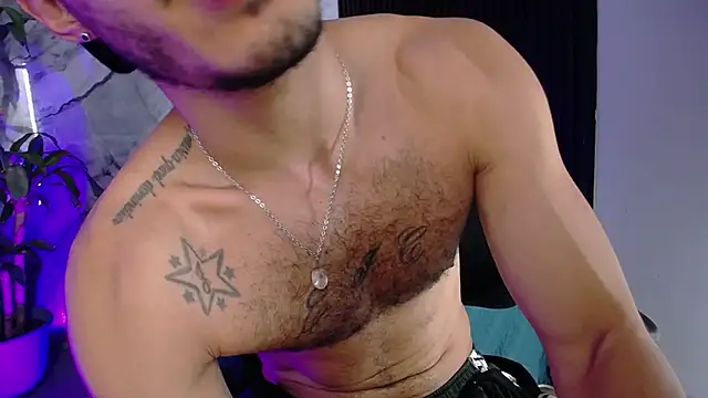 grant_irons (M young) - Flex, oil body and masturbation!