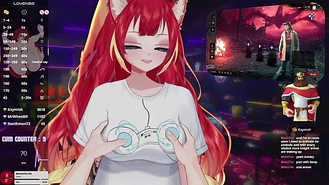 lewdfoxy_vt (F young) - Control Hush + Domi 5min for last tipper