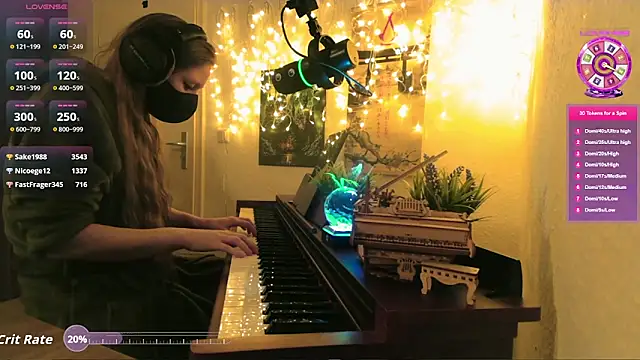 artofsweet (F young) - playing Piano