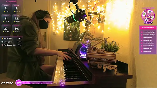 artofsweet (F young) - playing Piano