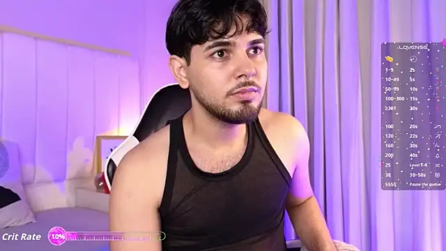 samir_bear (M young) - jerkoff very fast + eat precum