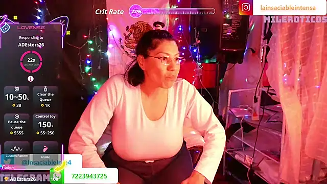 lainsaciableintensa - LaInsaciableIntensa's free webcam - UK Sex Cams