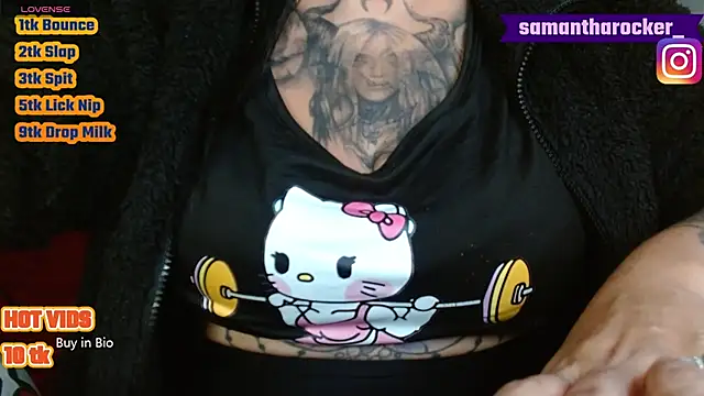 samantharocker5 (F milf) - OIL MY TITS AND SPRAY MILK LIKE A COW!!