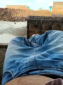 desii_rockstarr (M young) - Risky nude cum show on terrace 😱