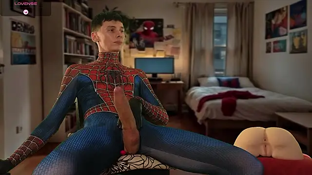 _fetishboyfun_ (Ask my age) - Spidermen's cum show!💦💦💦