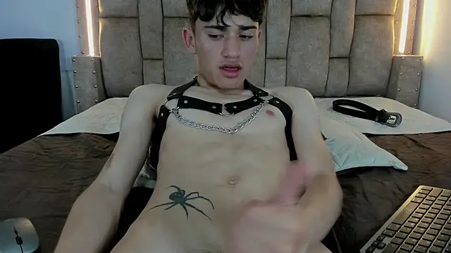 noir_sebas (M twink) - cum show + ride dildo