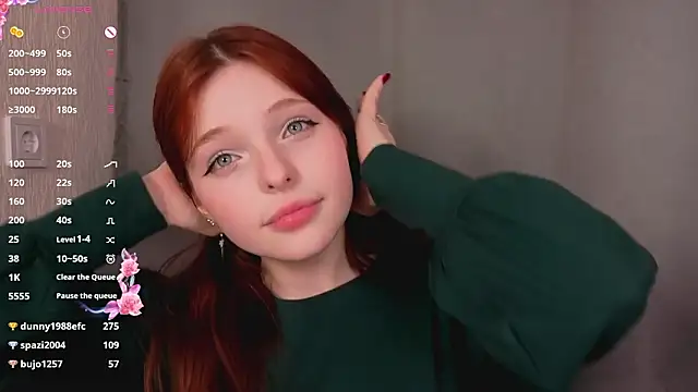 anniekim_ (F teen) - Remove bra+massage boobs