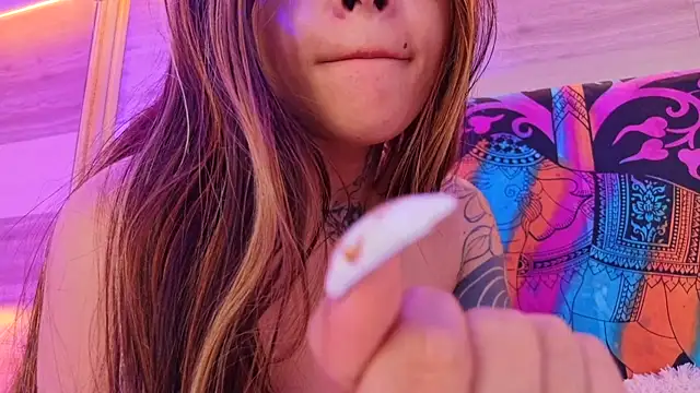 cori_paige (F young) - Cream in boobs & pinch nipples