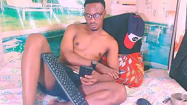 ebonytiger69 (M young) - jack off hard nd cum again  Tiger