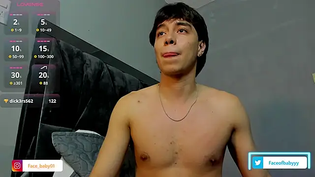 facebaby1 (M twink) - SEXY DANCE NAKED AND SHOW ASS