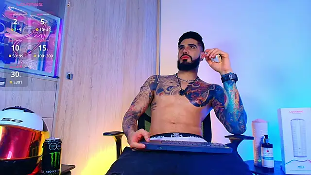 asmodeus_bael_ (M young) - oil on my body and cock