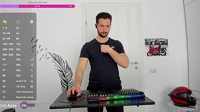 zackfraser (M young) - Cum on abs / chest