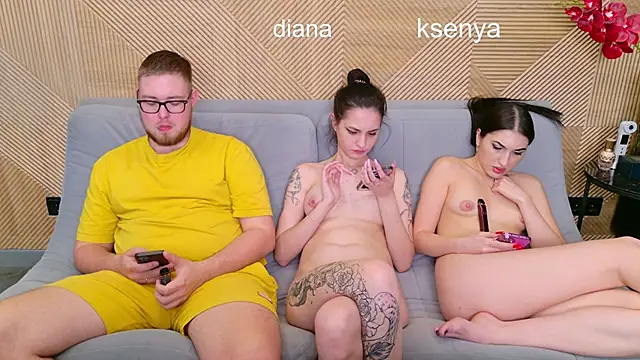 ksenny (G young) - threesome sex + creampie