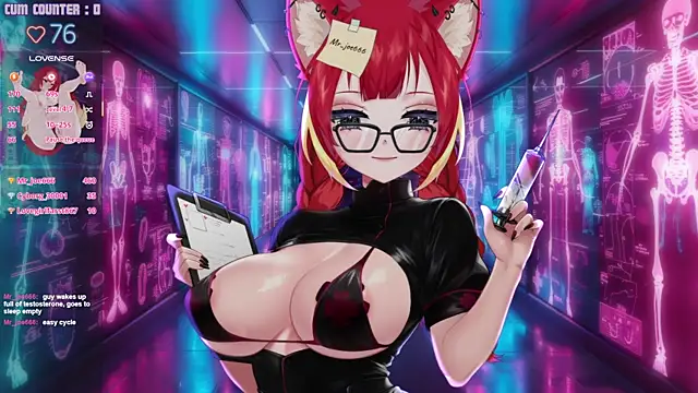 lewdfoxy_vt (F young) - 👩‍⚕️ Every goal = Control toys + Cum 💦