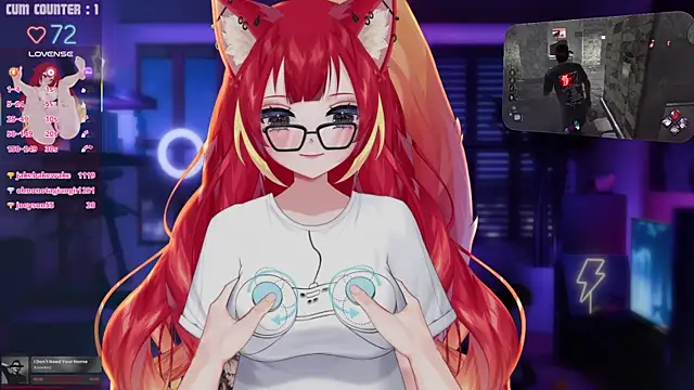 lewdfoxy_vt (F young) - 👩‍⚕️ Every goal = Control toys + Cum 💦