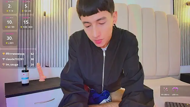 lian_cameron (M twink) - show cum+eat cum