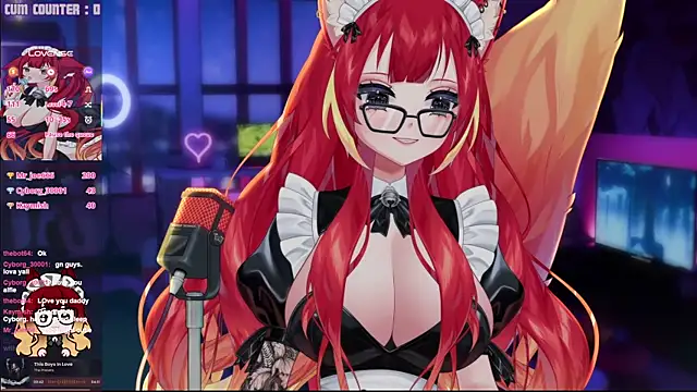 lewdfoxy_vt (F young) - Good evening Kira! Glasses on!