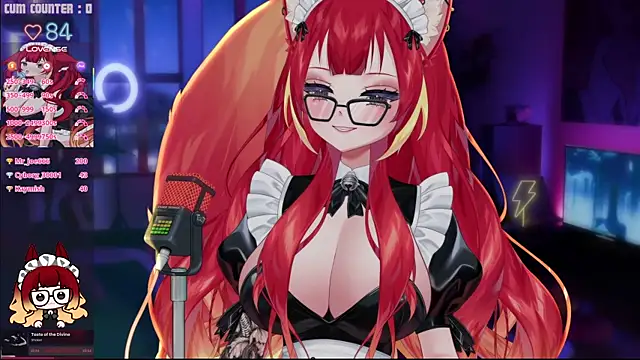 lewdfoxy_vt (F young) - Good evening Kira! Glasses on!