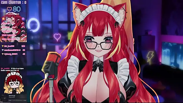 lewdfoxy_vt (F young) - Good evening Kira! Glasses on!