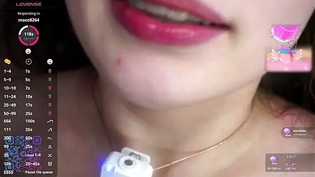 hannahayles (F teen) - 💖2 fingers in mouth + deep throat💖