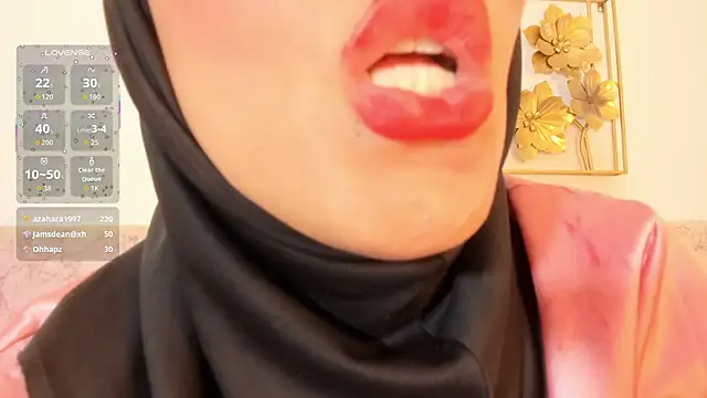 hanajameela (Ask my age) - show pussy with a lot of saliva