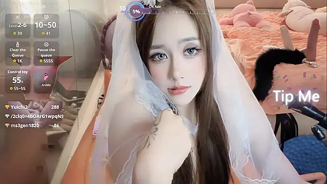 beanie- (F young) - 开票表演洗澡浴花揉奶口爆表演