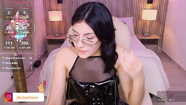 jin-harrison (F young) - big squirt + play machine pussy