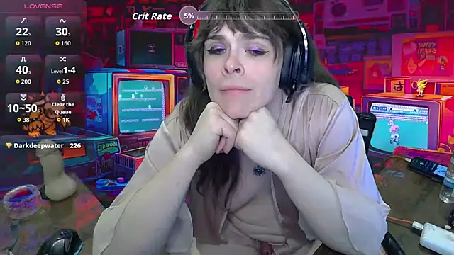 msvalentinanoire (T milf) - Cum while deepthroating!