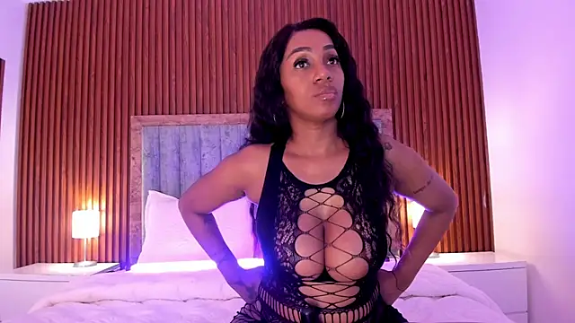 pinkceeleste (F milf) - Big ebony queen tits play and bounce