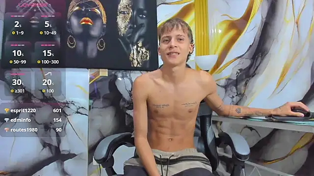 mono_blonde (M twink) - Masturbate with my and cum show