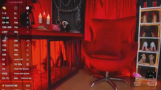 MistressAndre pierced high heels cam