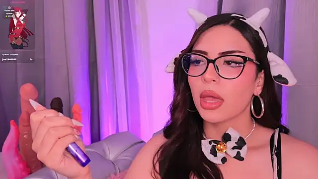 Misselektra smoking two way video chat