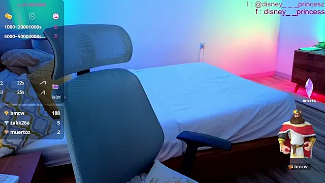 PrincessVS white tease webcam show
