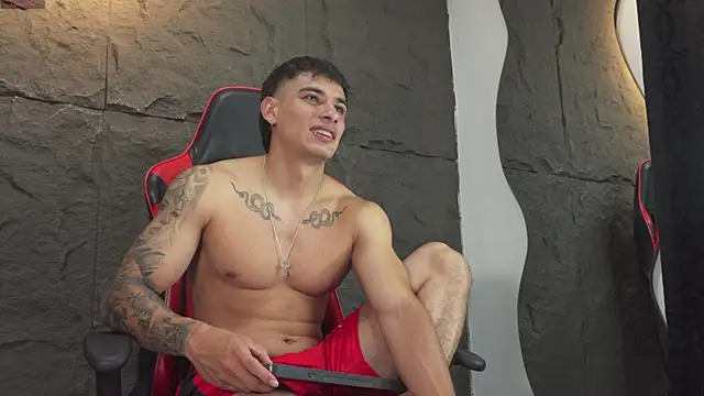 joseph_boy (M young) - naked shoaw and oil body