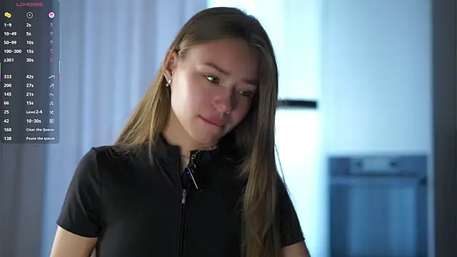 ulrikestillwell (F teen) - Close-up of squeezing breasts under bra