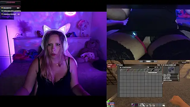 Angie-night webcam