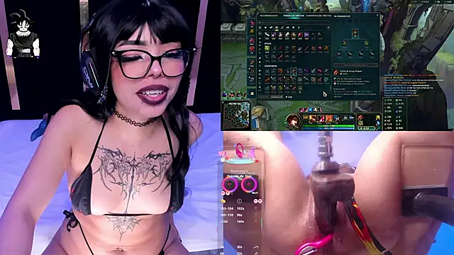 nyveth (F young) - play my gothic pussy x 4min 😈🖤💦