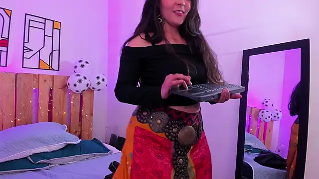 emily_amaya (F young) - Fire Touch Massage with oil  Building Te