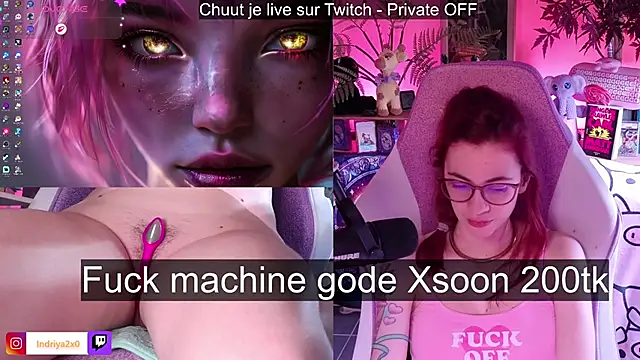 indriya2x0 (F young) - Défonçage gode XXL Fuck Machine - Ticket