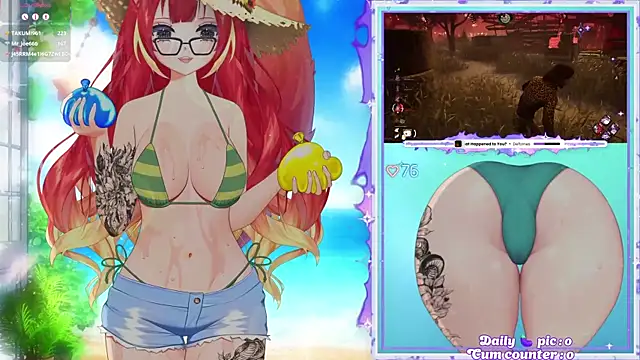 lewdfoxy_vt (F young) - Flash boobs + Ahegao