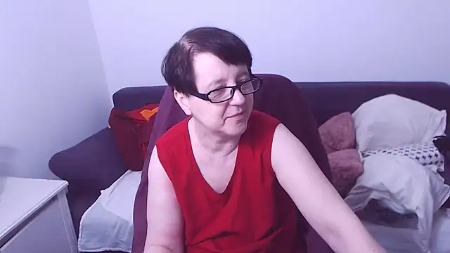 christarose (F mature) - the dance of lady in red,naked
