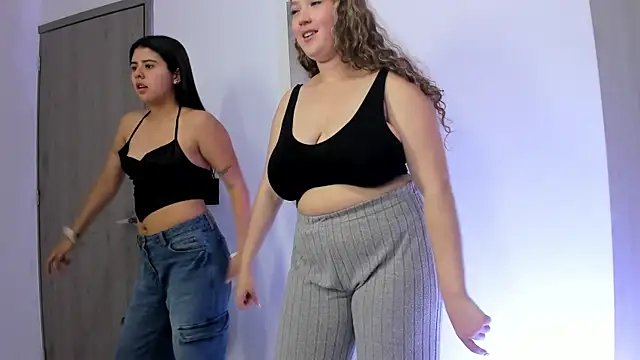 valeria_and_zoe (G teen) - ice on tits + spanks ass x 12