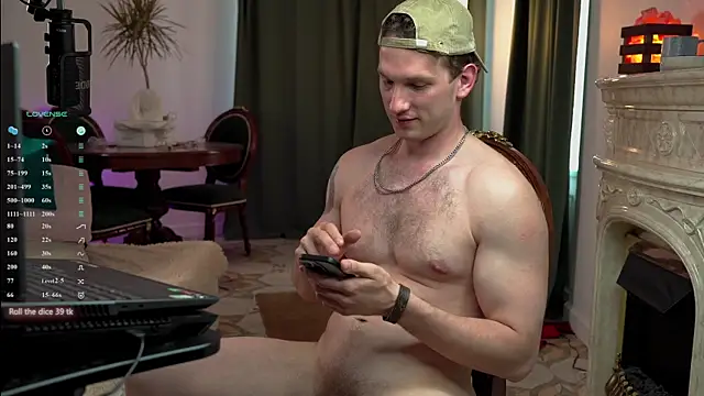 viktorsecret (M young) - naked and oil chest