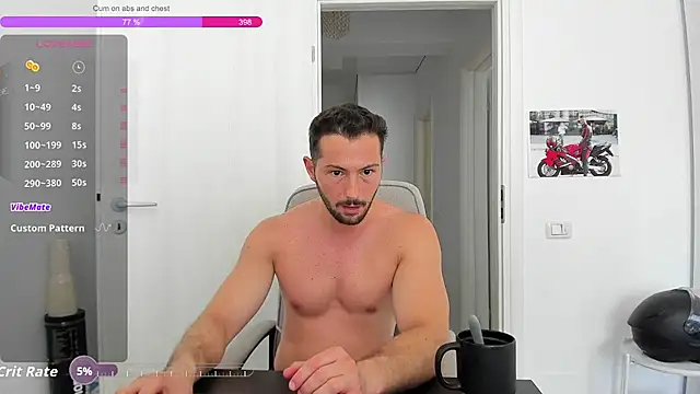 zackfraser (M young) - Cum on abs / chest