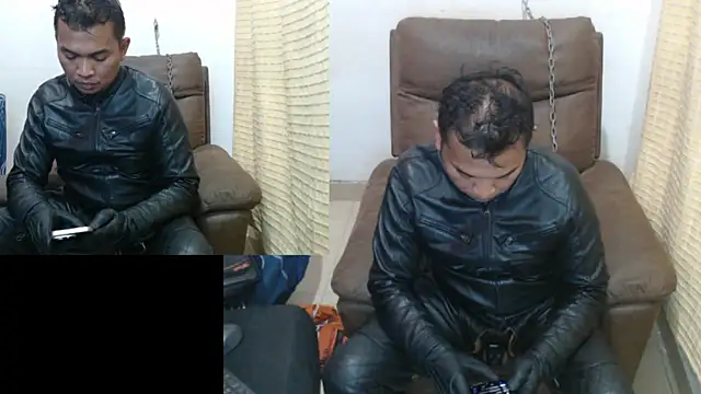 leatherbdsm81 (Ask my age) - breathplay self bondage dildofucked