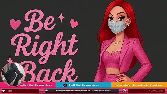 jadethemaskedtrans (Ask my age) - #anal-toys #big-cocks #bisexuals #british-models #cam2cam #cd #cheapest-privates #dildo-or-vibrator #ejaculation #hd #masturbation #medium #orgasm #recordable-privates #recordable-publics #redheads #shemale #sissy #small-audience #striptease #tg #white
