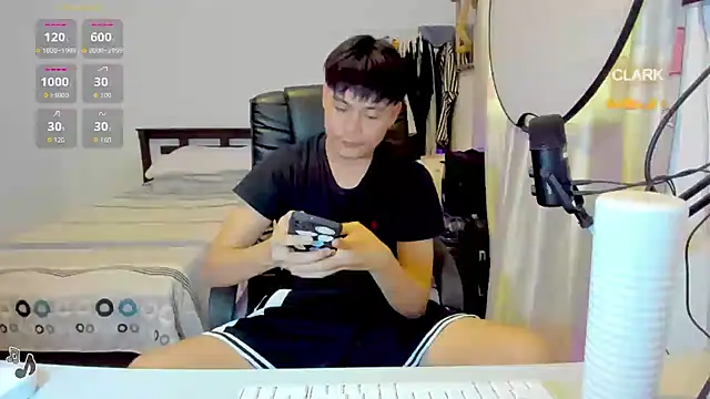clarkdangerous (Ask my age) - 3rd cum #asian #gay #lovense #daddy