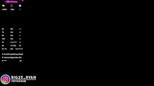 bigryann23 Live Web Cam Show
