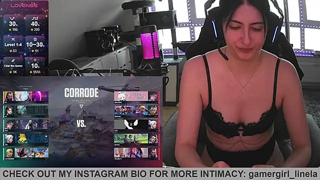 Gamergirl-Linela live sex cam