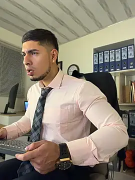 dimitri_colleman (M young) - cum in the office